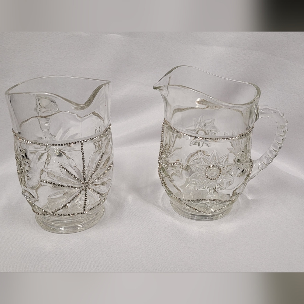 Two Crystal Pitchers - Picture 3 of 3